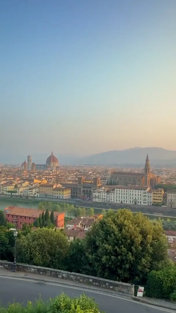 sunrise at piazzale michelangelo in florence (around 6am)