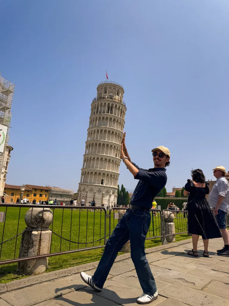 pisa tower and me