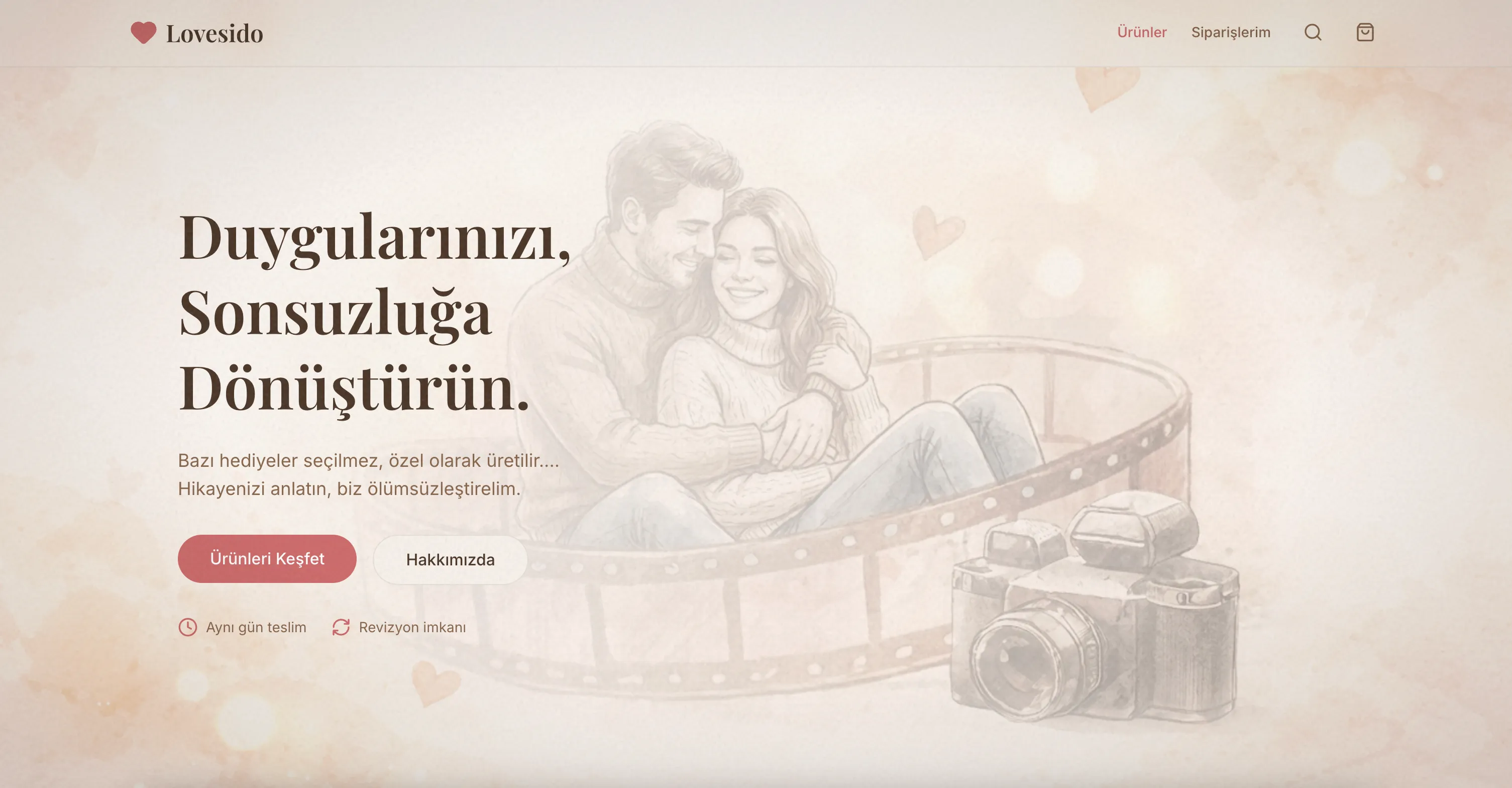 lovesido landing page